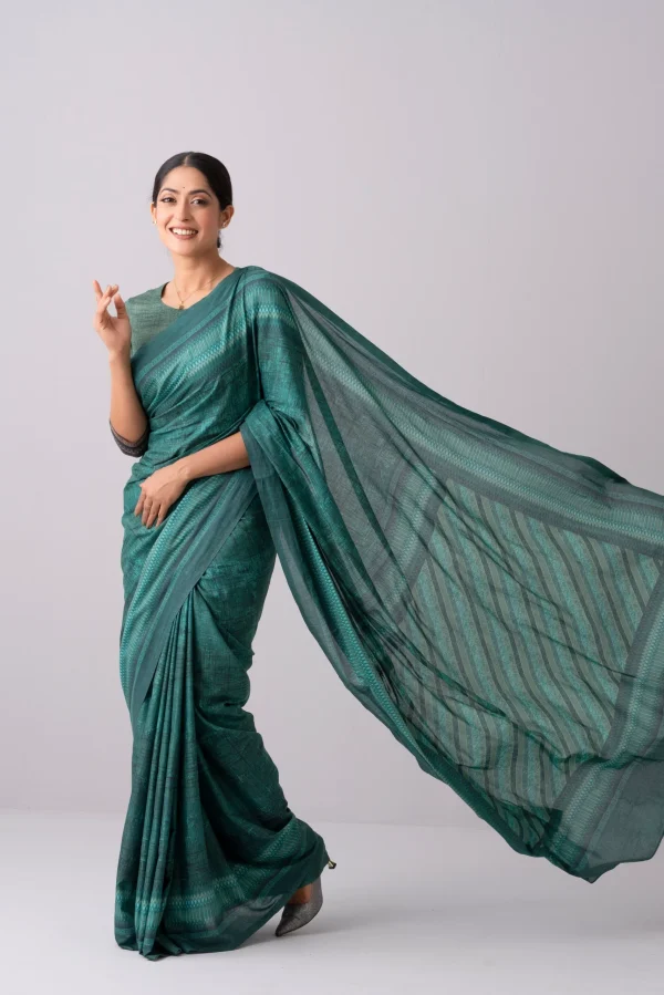 Digital Printed Cotton Saree