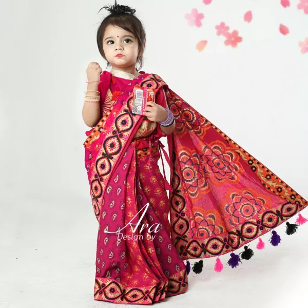 রেডি বেবি শাড়ি ডিজাইন বাই আরা